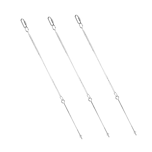 HEMOTON 3 Stück Obstgabel Aus Edelstahl Papageienfrucht-gemüse-spieß Vogelfütterer Vogelfutterhalterspieß Vogelfutterspieß Papageienfutterspieß Rostfreier Stahl Silver von HEMOTON