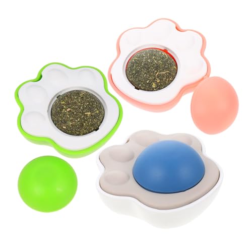 HEMOTON 3 Stück Teiliges Katzenminze mit Essbaren Katzenspielbällen Interaktive Katzenspielbälle zur Zahnpflege und Stressreduktion Kleine Katzenspielzeuge Blau und Grün für Indoor Katzen HEMOTON 3 Stück Teiliges Katzenminze mit Essbaren Katzenspielbällen Interaktive Katzenspielbälle zur Zahnpflege und Stressreduktion Kleine Katzenspielzeuge Blau und Grün für Indoor Katzen von HEMOTON