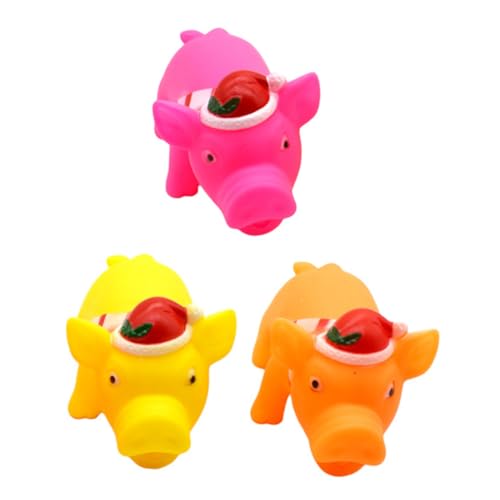 HEMOTON 3 Stück Teiliges Lustiges Kauspielzeug mit Quietschfunktion Unzerstörbares Zahnpflege für Kleine und Mittelgroße Fördert Beschäftigung Zufällige Farbe HEMOTON 3 Stück Teiliges Lustiges Kauspielzeug mit Quietschfunktion Unzerstörbares Zahnpflege für Kleine und Mittelgroße Fördert Beschäftigung Zufällige Farbe von HEMOTON