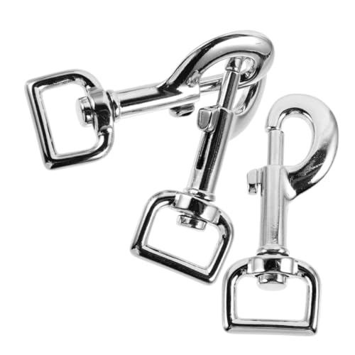 HEMOTON 3 Stücke Teiliges Drehbarer Snap Hook aus Zinklegierung Kratzfester Karabinerhaken für Hundeleine Wetterfester Metall-snapverschluss Kompatibel mit Verschiedenen Leinenbreiten HEMOTON 3 Stücke Teiliges Drehbarer Snap Hook aus Zinklegierung Kratzfester Karabinerhaken für Hundeleine Wetterfester Metall-snapverschluss Kompatibel mit Verschiedenen Leinenbreiten von HEMOTON