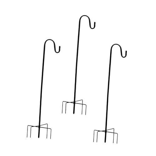 HEMOTON 3 Teiliger Gartenhaken Garten Hirtenhaken Hängegestell Für Den Außenbereich Bodeneinsteckhaken Hängestange Für Den Innenhof Hofpfahlhaken Gartenflaggenhaken Robuster HEMOTON 3 Teiliger Gartenhaken Garten Hirtenhaken Hängegestell Für Den Außenbereich Bodeneinsteckhaken Hängestange Für Den Innenhof Hofpfahlhaken Gartenflaggenhaken Robuster von HEMOTON