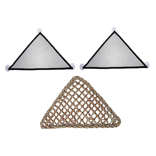 HEMOTON 3 Teiliges Set Eidechsen Hängematte Terrarium Gehege Schildkröte Doppelgrube Leoparden Hamster Netz Aufbewahrung Haustiergehege Hamster Laufstall Ratten Kleintier von HEMOTON