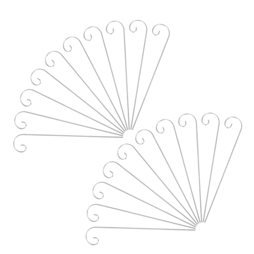 HEMOTON 30 Stück Metallische Pflanzenspiess für Garten Dekoration Robuste Gartenmarkierer mit Erdsteckdesign Einsetzbar für Blumen und Pflanzenbeschilderung von HEMOTON