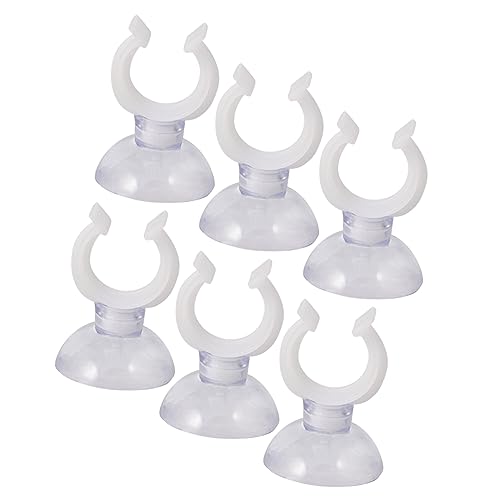 HEMOTON 30 Stück Transparente Starke Saugnapfclips mit Verstellbarer Klemme für Aquarien Halterung für Schläuche und Kabel Glasflächen Vielseitig Verwendbar im Fischbecken Zubehör von HEMOTON