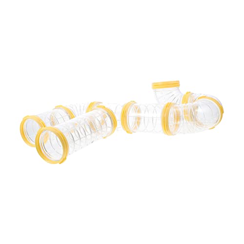 HEMOTON 4 Sätze Hamsterkäfig Zubehör Teiliges DIY Tunnel aus Robustes Labyrinth für Zwerghamster Mäuse und Kleine Nager Einfach zu Montieren und Reinigen Gelbe Ringe Erweiterbar für HEMOTON 4 Sätze Hamsterkäfig Zubehör Teiliges DIY Tunnel aus Robustes Labyrinth für Zwerghamster Mäuse und Kleine Nager Einfach zu Montieren und Reinigen Gelbe Ringe Erweiterbar für von HEMOTON