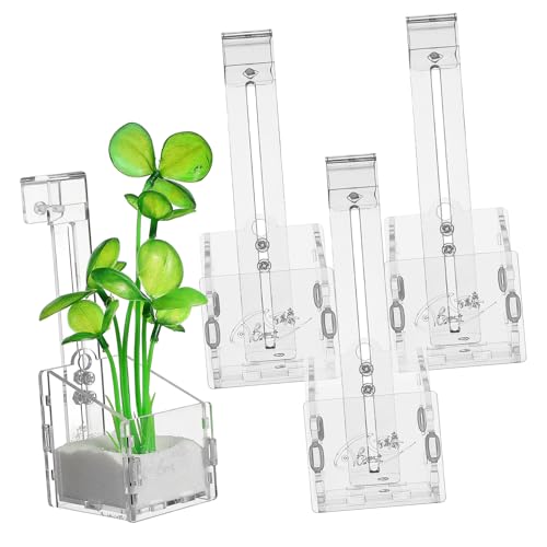 HEMOTON 4 Stück Aquarium Pflanzenhalter Transparent Wiederverwendbar Pflanzgefäß für Wasserpflanzen Fischbecken Dekoration Einfach Robust und Vielseitig für Aquarien Pflanzenstand HEMOTON 4 Stück Aquarium Pflanzenhalter Transparent Wiederverwendbar Pflanzgefäß für Wasserpflanzen Fischbecken Dekoration Einfach Robust und Vielseitig für Aquarien Pflanzenstand von HEMOTON
