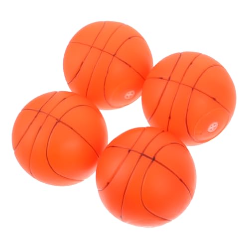 HEMOTON 4 Stück Basketball Bissfestes Interaktives Kauspielzeug für Outdoor Training und Bewegung Fördert Stressabbau und Zahnreinigung Sicheres Langlebiges Design von HEMOTON