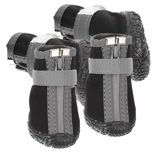 HEMOTON 4 Stück Booties Für Hundepfoten Wasserdicht Für Den Außenbereich Größe Stiefel Schuhe Tags Kleine Hundebooties Katzenbooties Welpenbooties Hunde Schneebooties Stoff HEMOTON 4 Stück Booties Für Hundepfoten Wasserdicht Für Den Außenbereich Größe Stiefel Schuhe Tags Kleine Hundebooties Katzenbooties Welpenbooties Hunde Schneebooties Stoff von HEMOTON