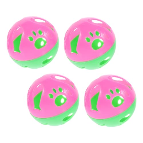 HEMOTON 4 Stück Glocke Katze Ball für Rollen bunt Interactive cat Toy cat Toys cat Haustiere Glockenkugeln aus Kunststoff Pet Bälle Plastik HEMOTON 4 Stück Glocke Katze Ball für Rollen bunt Interactive cat Toy cat Toys cat Haustiere Glockenkugeln aus Kunststoff Pet Bälle Plastik von HEMOTON