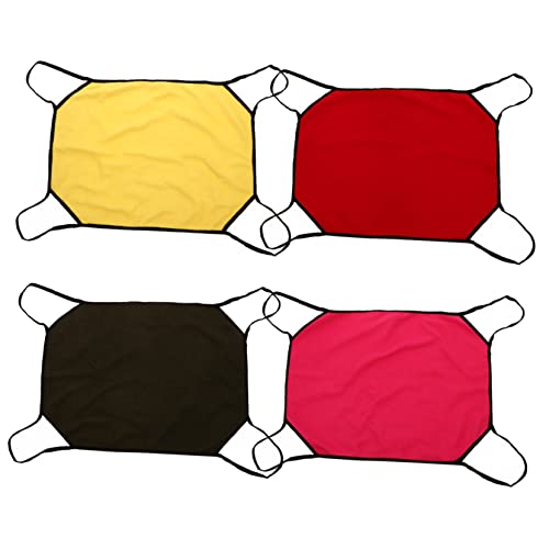 HEMOTON 4 Stück Hängendes Katzennest fensterbank katzenbett Haustier Sitz Leinen Katze Kätzchen Hängematte Schaukel Kätzchen-Hängemattenschaukel Polarfleece von HEMOTON