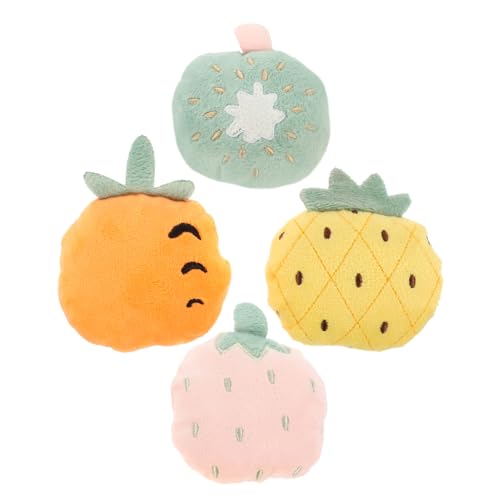 HEMOTON 4 Stück Hallo Katze Kuscheltier behandeln Crinkle Cat Toy Katzenkätzchen interaktives Kitten Plush Toy Katzenspielzeug zum Necken von Katzen Plüsch von HEMOTON