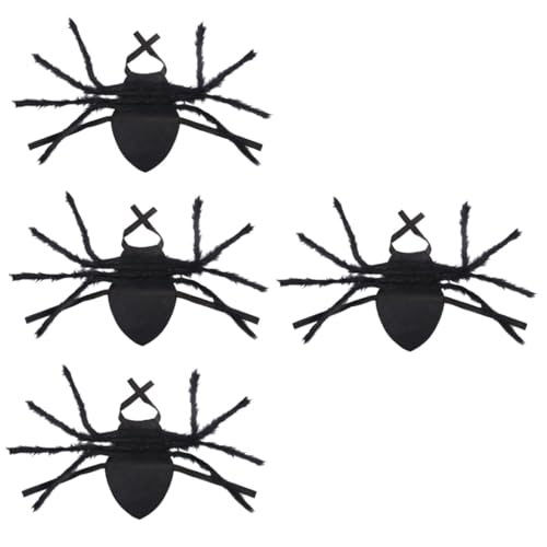 HEMOTON 4 Stück Halloween Haustier Spinnenkostüm mit Flexiblem Hundespinnen Gürtel Verstellbar für Kleine Hunde und Katzen Atmungsaktives Material Lustiges Party Cosplay für Festliche HEMOTON 4 Stück Halloween Haustier Spinnenkostüm mit Flexiblem Hundespinnen Gürtel Verstellbar für Kleine Hunde und Katzen Atmungsaktives Material Lustiges Party Cosplay für Festliche von HEMOTON