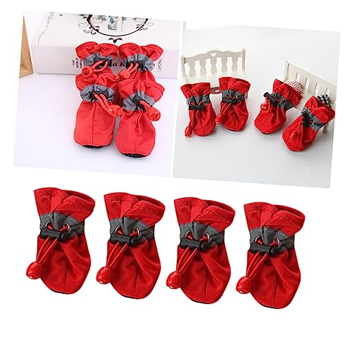 HEMOTON 4 Stück Haustier Stiefel Hundeschuhe Für Haustiere Atmungsaktive Hundeschuhe Für Hunde Hundeschuhe Für Mittelgroße Hunde Hundeschuhe Für Regen Schuh Stiefel Hundestiefel Rot HEMOTON 4 Stück Haustier Stiefel Hundeschuhe Für Haustiere Atmungsaktive Hundeschuhe Für Hunde Hundeschuhe Für Mittelgroße Hunde Hundeschuhe Für Regen Schuh Stiefel Hundestiefel Rot von HEMOTON