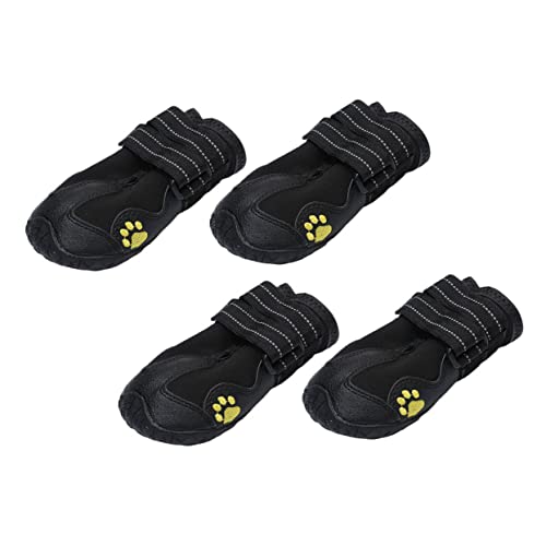 HEMOTON 4 Stück Haustierschuhe Stiefel Hund Für Pfoten Beschützer Hunde Mit Greifer Schuhhund Griff Gehen Schuhe Für Heiße Straßen Verschleißfeste Welpenschuhe Schwarz Stoff HEMOTON 4 Stück Haustierschuhe Stiefel Hund Für Pfoten Beschützer Hunde Mit Greifer Schuhhund Griff Gehen Schuhe Für Heiße Straßen Verschleißfeste Welpenschuhe Schwarz Stoff von HEMOTON