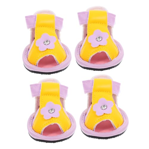 HEMOTON 4 Stück Hundesandalen Schutz Sommer Hundeschuhe Für Heißes Pflaster Schuhe Für Hunde Hundepfotenschuhe Für Heißes Pflaster Süße Kleine Stiefel In Slipper Größe Sandalen Für HEMOTON 4 Stück Hundesandalen Schutz Sommer Hundeschuhe Für Heißes Pflaster Schuhe Für Hunde Hundepfotenschuhe Für Heißes Pflaster Süße Kleine Stiefel In Slipper Größe Sandalen Für von HEMOTON