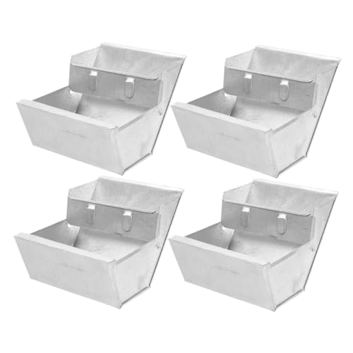 HEMOTON 4 Stück Metall Kaninchen Futterspender Robust Kontrollierte Futterausgabe Großer Futterbehälter für Kaninchen Kleintiere Wie Meerschweinchen Frettchen HEMOTON 4 Stück Metall Kaninchen Futterspender Robust Kontrollierte Futterausgabe Großer Futterbehälter für Kaninchen Kleintiere Wie Meerschweinchen Frettchen von HEMOTON