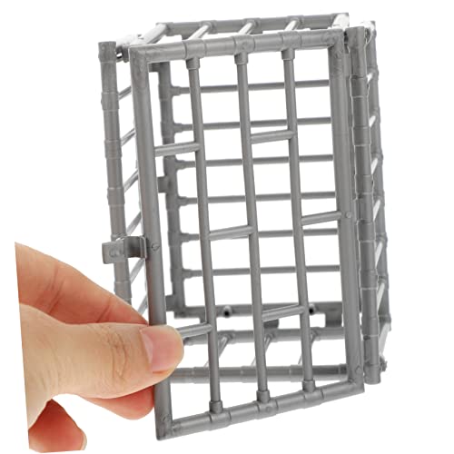 HEMOTON 4 Stück Miniatur Kunststoff Käfig Teiliges DIY Mini Tiergehege Modell Kleiner Zaun für Puppenhaus Dekoration Vielseitig Einsetzbar als Zubehör und Miniaturhaus Zaun HEMOTON 4 Stück Miniatur Kunststoff Käfig Teiliges DIY Mini Tiergehege Modell Kleiner Zaun für Puppenhaus Dekoration Vielseitig Einsetzbar als Zubehör und Miniaturhaus Zaun von HEMOTON