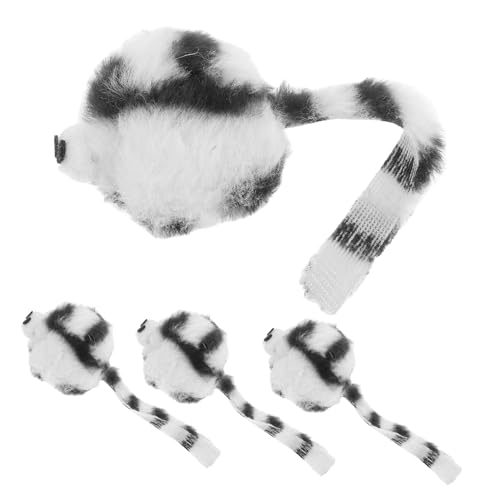 HEMOTON 4 Stück Simulierte Plüschmaus Katzen- -plüsch Spielzeugmaus Für Haustiere Interaktives Plüsch-katzenspielzeug Mäusespielzeug Für Katzen Katzenspielzeug Haustierbedarf Black HEMOTON 4 Stück Simulierte Plüschmaus Katzen- -plüsch Spielzeugmaus Für Haustiere Interaktives Plüsch-katzenspielzeug Mäusespielzeug Für Katzen Katzenspielzeug Haustierbedarf Black von HEMOTON
