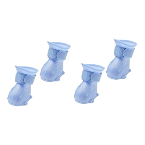 HEMOTON 4 Stück Teiliges wasserdichte Hunderegenstiefel aus Tep rutschfest und Wasserabweisend Bequeme Outdoor pfotenschutzschuhe für Kleine Hunde Leicht und Praktisch für Nasse Tage HEMOTON 4 Stück Teiliges wasserdichte Hunderegenstiefel aus Tep rutschfest und Wasserabweisend Bequeme Outdoor pfotenschutzschuhe für Kleine Hunde Leicht und Praktisch für Nasse Tage von HEMOTON