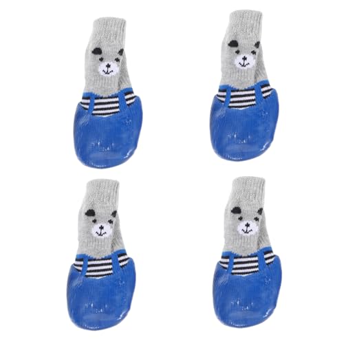 HEMOTON 4 Stück Tragbare Socken Für Haustiere Pfote Hund Stiefeletten Beleg Kompakte Baumwollsocken Austauschbare Haustiersocken Entzückende Haustiersocken Welpenbedarf Baumwolle Sky-Blue HEMOTON 4 Stück Tragbare Socken Für Haustiere Pfote Hund Stiefeletten Beleg Kompakte Baumwollsocken Austauschbare Haustiersocken Entzückende Haustiersocken Welpenbedarf Baumwolle Sky-Blue von HEMOTON
