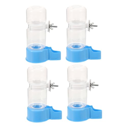 HEMOTON 4stücke Papageien-wassertränke Automatischer Wasserspender Für Vögel Kunststoff-hamstertränke Für Käfig Sittiche Wachteln Kleinvögel Zubehör von HEMOTON