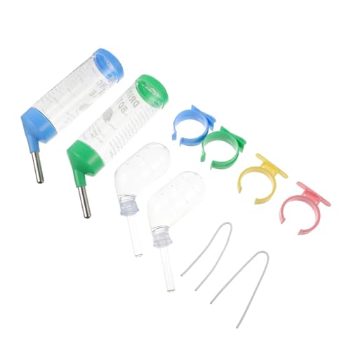 HEMOTON 4 Stück Trinkbrunnen für Hamster Wasserspender tropffrei Hamster Wasserflasche Igel Hamster trinkflasche hasentrinkflaschen Haustier-Wasserflasche Tierische Wasserflasche Plastik von HEMOTON