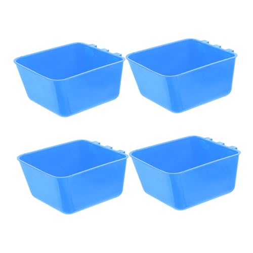 HEMOTON 4 Stück Vogelkäfig -fütterungsschale Hasenfutternapf Kaninchen Wasserbecher Wassernapf Für Kaninchen Trinknapf Für Haustiere Käfig Wassernapf Vogelfutterhaus Für Käfig Sport Blue von HEMOTON