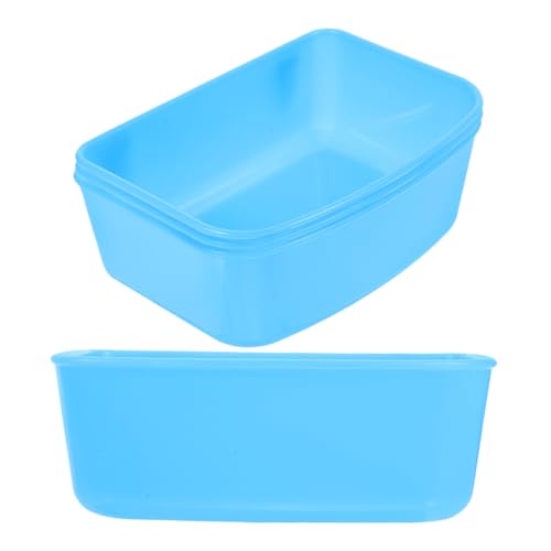 HEMOTON 4 Stück Vogeltrinker Vogel Schalen Wassernapf Für Kaninchen Zubehör Für Sittichkäfige Wassernapf Für Hundebox Vogelzubehör Trinknapfhalter Für Haustiere Vogelschüssel Abs Sky-Blue von HEMOTON