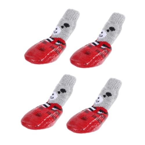 HEMOTON 4 Stück Waschbare Hundesocken Für Hunde Welpen Hundestiefel Haustierpfoten Greifer Schutzstiefel rutschfeste Hundesocken Zehenschutz Für Den Innenbereich Anti Abdeckung HEMOTON 4 Stück Waschbare Hundesocken Für Hunde Welpen Hundestiefel Haustierpfoten Greifer Schutzstiefel rutschfeste Hundesocken Zehenschutz Für Den Innenbereich Anti Abdeckung von HEMOTON
