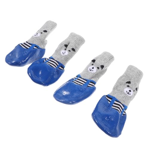 HEMOTON 4 Stück austauschbare Haustiersocken Haustiere Wasser Stiefel Körperpflege pet Supplies Dog Shoes for small Dogs austauschbare Hundesocken waschbare Socken aus Baumwolle Sky-Blue HEMOTON 4 Stück austauschbare Haustiersocken Haustiere Wasser Stiefel Körperpflege pet Supplies Dog Shoes for small Dogs austauschbare Hundesocken waschbare Socken aus Baumwolle Sky-Blue von HEMOTON