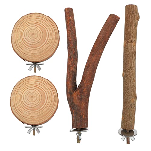 HEMOTON 4-Teiliges Vogel-Spielset Vogel-Nymphensittich-Sitzstangen Papagei Große Vögel Vogel-Sitzstangenständer Mit Kauspielzeug Papageien-Spielzeug Papageien-Vogel-Sitzstange HEMOTON 4-Teiliges Vogel-Spielset Vogel-Nymphensittich-Sitzstangen Papagei Große Vögel Vogel-Sitzstangenständer Mit Kauspielzeug Papageien-Spielzeug Papageien-Vogel-Sitzstange von HEMOTON