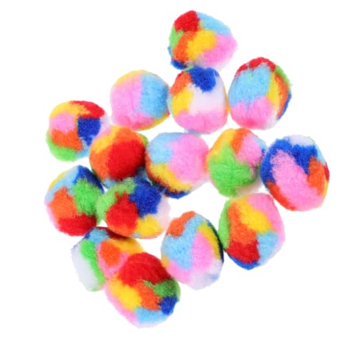 HEMOTON 40 Stück Katzenbälle Bunte Weiche Spielbälle für Katzen Lustige Interaktive Katzenspielzeuge für Spiel und Training Fördert die Gesundheit und Aktivität Ihres Haustiers von HEMOTON