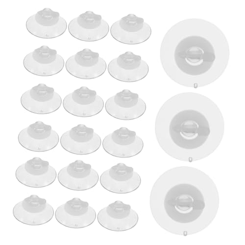 HEMOTON 40 Stück Saugnäpfe Transparente Runde Sauger aus Robustem Vielseitig Einsetzbar für Aquarium Bad Küche Fenster zur Befestigung und Dekoration von HEMOTON