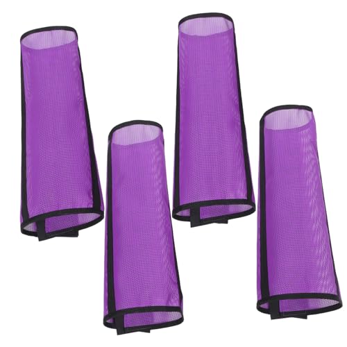 HEMOTON 4Stücke Atmungsaktive Mesh Pferdefliegenstiefel Multifunktionale Schutzstiefel für Pferdebeine Langlebige Netzabdeckung im Einzigartigen Design für Fliegenschutz von HEMOTON