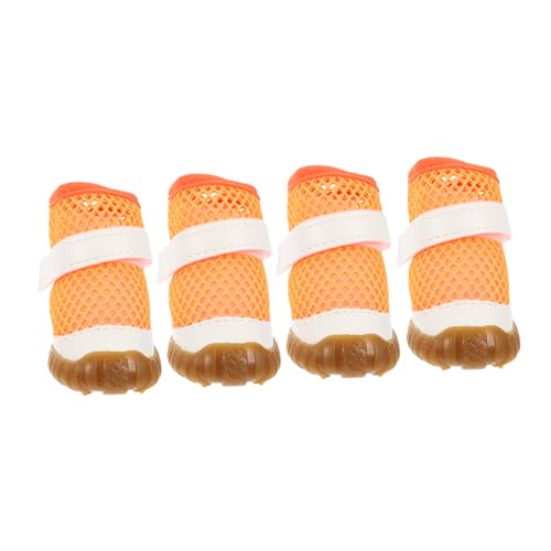 HEMOTON 4Stücke Atmungsaktive Welpenschuhe für Tragenresistente Hundeschuhe mit Rutschfester Sohle Pfotenschutz für Sommeraktivitäten Teiliges für Kleine HEMOTON 4Stücke Atmungsaktive Welpenschuhe für Tragenresistente Hundeschuhe mit Rutschfester Sohle Pfotenschutz für Sommeraktivitäten Teiliges für Kleine von HEMOTON