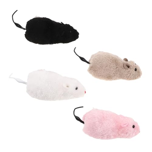 HEMOTON 4Stücke Aufziehbare Plüschmaus Katzenspielzeug Mäuse für Katzen und Hunde für Streiche und Interaktion Weiche Textur Batterien Erforderlich HEMOTON 4Stücke Aufziehbare Plüschmaus Katzenspielzeug Mäuse für Katzen und Hunde für Streiche und Interaktion Weiche Textur Batterien Erforderlich von HEMOTON