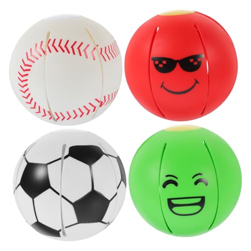 HEMOTON 4Stücke Interaktive Hundebälle Drückbare Flexibler Saucer und Kugelspielzeug für Haustiere Widerstandsfähig und Beißfest für Training HEMOTON 4Stücke Interaktive Hundebälle Drückbare Flexibler Saucer und Kugelspielzeug für Haustiere Widerstandsfähig und Beißfest für Training von HEMOTON