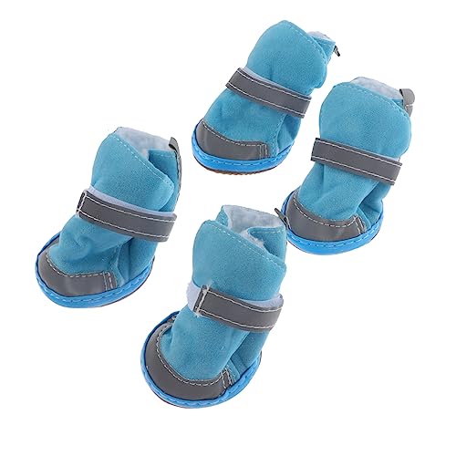 HEMOTON 4Stücke Kleine Haustier Winterstiefel Rutsch Schuhe Für Warm Und Bequem Für Schnee Und Kalte Für Kleine Hunderassen HEMOTON 4Stücke Kleine Haustier Winterstiefel Rutsch Schuhe Für Warm Und Bequem Für Schnee Und Kalte Für Kleine Hunderassen von HEMOTON