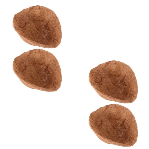 HEMOTON 4Stücke Kokosnuss Liner Teilig Natürliche Kokosfaser Für Pflanzen Langlebig Für Gartenprojekte von HEMOTON