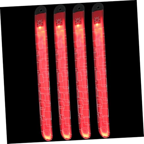HEMOTON 4Stücke LED Knöchelbänder Verstellbare Reflektierende Beinbandagen Für Beim Und Radfahren Wiederaufladbar von HEMOTON