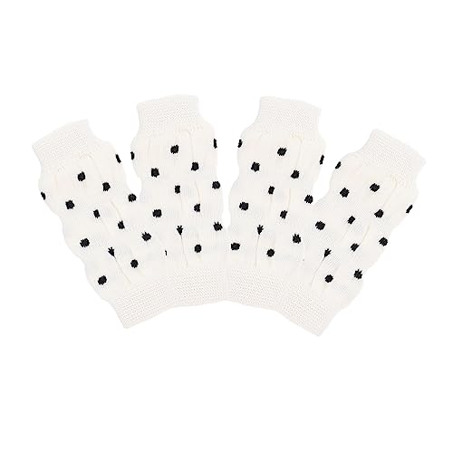 HEMOTON 4Stücke Rutsch Haustiersocken für Bequeme Beinwärmersocken mit Schönen Mustern Schutz gegen Kälte und Schmutz für Kleine Empfohlenes von HEMOTON