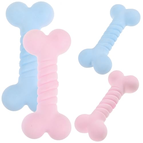 HEMOTON 4Stücke TPR Hundezahnreinigungsstäbe Bissfestes Kauspielzeug für Welpen Langlebig und Verschleißfest für Zahnpflege und Spielspaß HEMOTON 4Stücke TPR Hundezahnreinigungsstäbe Bissfestes Kauspielzeug für Welpen Langlebig und Verschleißfest für Zahnpflege und Spielspaß von HEMOTON