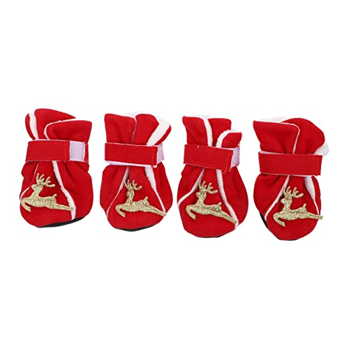 HEMOTON 4Stücke rutschfeste Hundeschuhe Für Haustiere Weihnachts Pfotenprotektor Warm Für Kleine Und Mittelgroße Winteraktivitäten HEMOTON 4Stücke rutschfeste Hundeschuhe Für Haustiere Weihnachts Pfotenprotektor Warm Für Kleine Und Mittelgroße Winteraktivitäten von HEMOTON