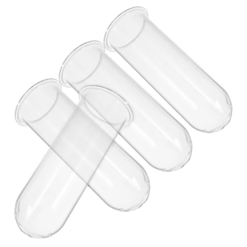 HEMOTON 4stücke Pflanzenanzuchtröhrchen Aus Glas Für Hydrokultur Transparente Glasröhrchen Für Wurzel Und Wasserstandsanzeige Reagenzglasvasen Für Pflanzen von HEMOTON