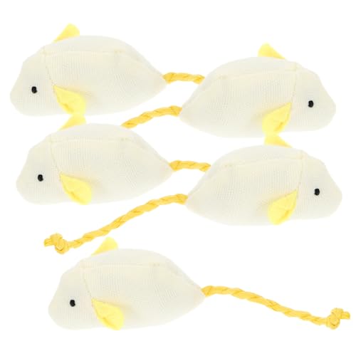 HEMOTON 5stücke Plüsch Maus Form Spielzeug Mäuse Katzen Spielzeug Kaufen Leckerli Für Kätzchen Strapazierfähig Und Tragbar von HEMOTON
