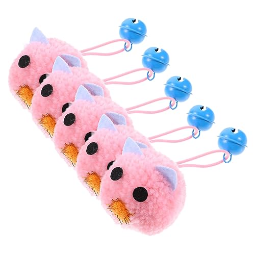 HEMOTON 5 Stück Teiliges Katzenspielzeug Interaktive Plüschmäuse für Katzen mit Glocke für Drinnen Fördert Aktivität und Spielverhalten Kratzen und Kauen HEMOTON 5 Stück Teiliges Katzenspielzeug Interaktive Plüschmäuse für Katzen mit Glocke für Drinnen Fördert Aktivität und Spielverhalten Kratzen und Kauen von HEMOTON