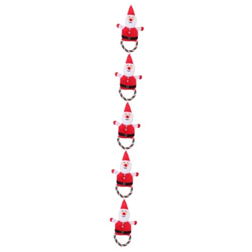 HEMOTON 5 Stück Weihnachtliches Quietschspielzeug für Hunde Santa Claus Form Langlebig Robust Kauen Zahnreinigung Stressabbau für Kleine Mittlere Hunde HEMOTON 5 Stück Weihnachtliches Quietschspielzeug für Hunde Santa Claus Form Langlebig Robust Kauen Zahnreinigung Stressabbau für Kleine Mittlere Hunde von HEMOTON