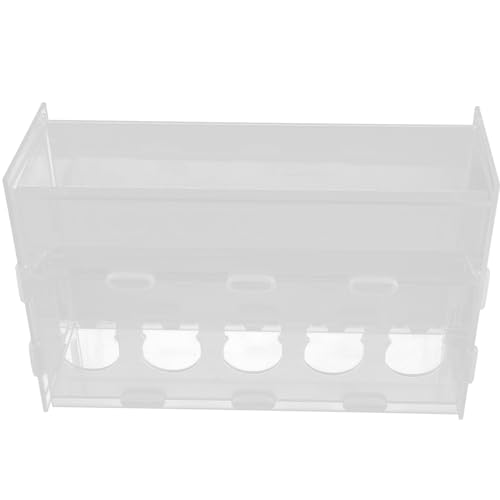 HEMOTON 5Löcher Rutin Hühnerfutterautomat Transparenter Automatischer Futterspender für Geflügel Langlebig aus für Zuhause und Professionellen Einsatz HEMOTON 5Löcher Rutin Hühnerfutterautomat Transparenter Automatischer Futterspender für Geflügel Langlebig aus für Zuhause und Professionellen Einsatz von HEMOTON