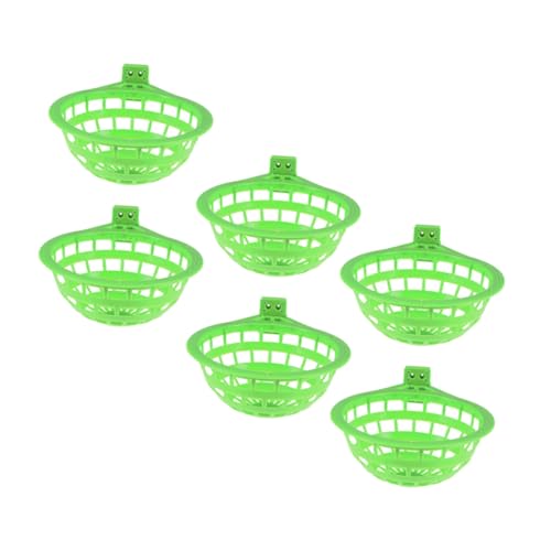 HEMOTON 6 Stück Brieftaubennest Vogelschlafnest Vögel Brüten Nester Finkennester Für Käfige Nisthaus Für Nymphensittiche Taubenbrutnest Kleine Nester Für Finken Abs Light Green HEMOTON 6 Stück Brieftaubennest Vogelschlafnest Vögel Brüten Nester Finkennester Für Käfige Nisthaus Für Nymphensittiche Taubenbrutnest Kleine Nester Für Finken Abs Light Green von HEMOTON