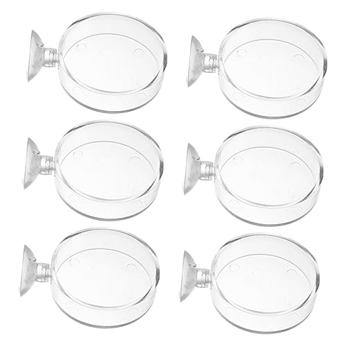 HEMOTON 6 Stück Futterplatten für Aquarien Futterbehälter mit Saugknopf für Fische und Reptilien Praktische Fütterungslösung für Aquarien und Teiche HEMOTON 6 Stück Futterplatten für Aquarien Futterbehälter mit Saugknopf für Fische und Reptilien Praktische Fütterungslösung für Aquarien und Teiche von HEMOTON